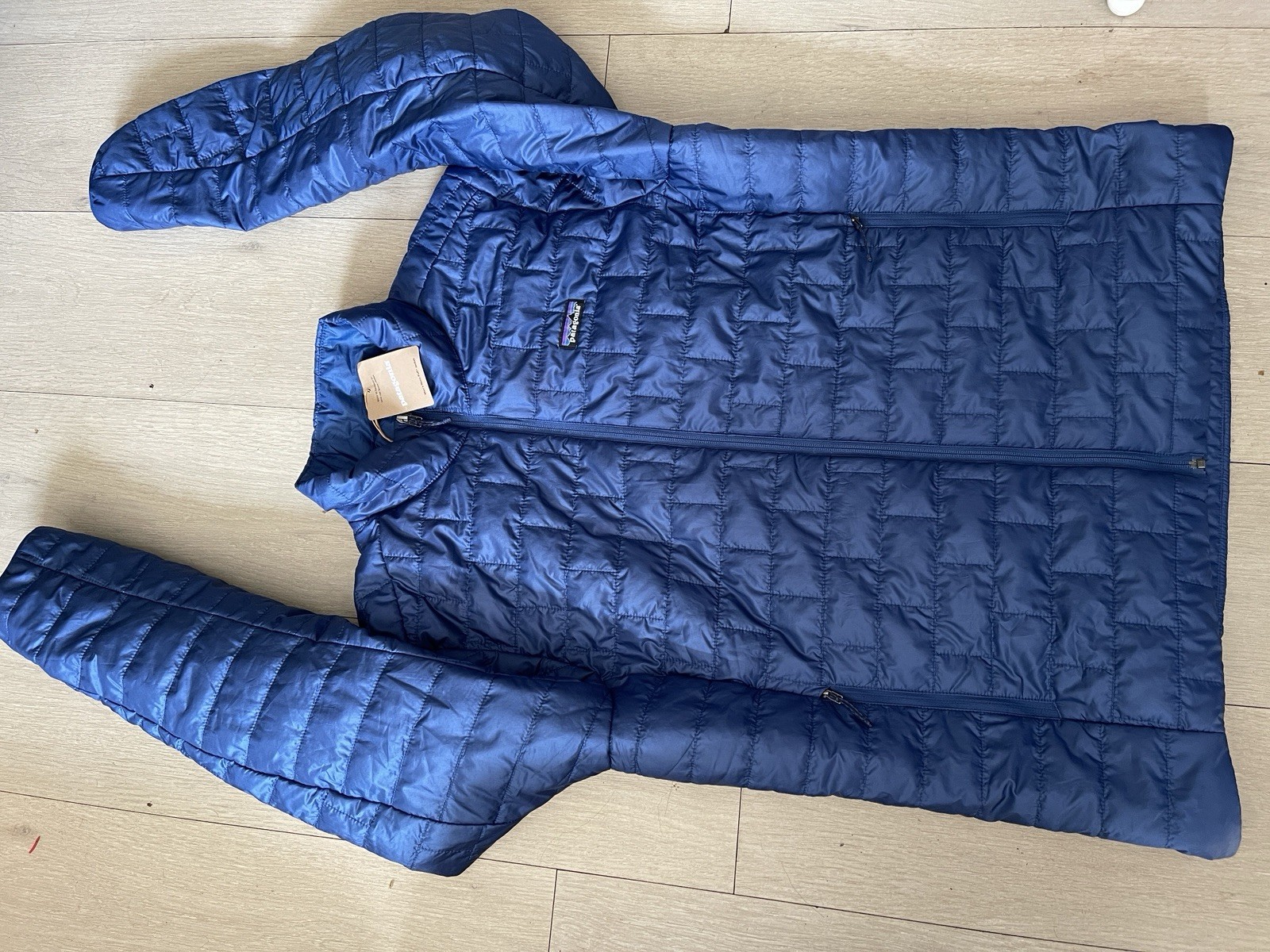 NEW Patagonia Nano Puff Jacket Blue Men's Size xL NWT Snow Ski Hiking Outdoor thumbnail 2