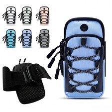 Bolsa de brazo para teléfono de bicicleta eléctrica para correr con borde reflectante y cremalleras impermeables