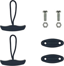 2 Pack Kayak Handles, Canoe Carry Handles Replacement with Cord Pad Eyes