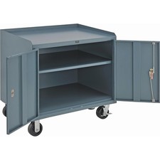 Global Industrial Mobile Cabinet Bench 36" X 26" Gray