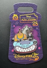 Disney Emperors New Groove 25th Anniversary Pin Yzma Kronk Slider LE Pin New