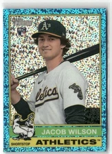 2025 Topps Heritage Chrome Light Blue Sparkle - You Pick - Complete Your Set