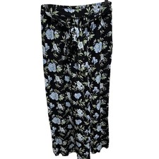 American eagle floral boho wrap pants wide leg women  s small casual beach