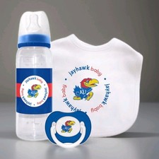 Baby Fanatic Kansas Jayhawks 3-Piece Baby Baby Gift Set