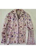 Vintage Victoria's Secret 2 Pc Pajama Set 100 Cotton Silk Floral Cottagecore