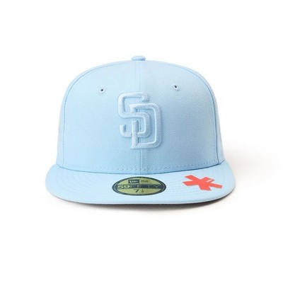 Tom x Padres x TTS* New Era 59FIFTY Fitted Hat Pink and Blue Size 7 1/2