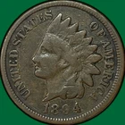 1894 Indian Head Cent Very Good VG Coin #38583