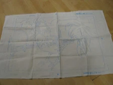 Vintage 70s Phentex Canada #5146 Printed Needlework Canvas Only Rooster