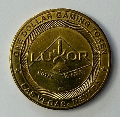 Luxor $1 Slot Machine Gaming Token Las Vegas Nevada Anubis God of the Underworld