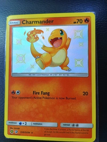 Pokemon TCG Charmander SV6/SV94 Hidden Fates: Shiny Vault Holo NM 💎💎💎💎💎