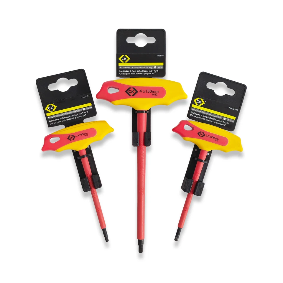 CK Tools Insulated T Handle Hex Keys 3mm, 3.5mm OR 4mm - Image 3 of 4