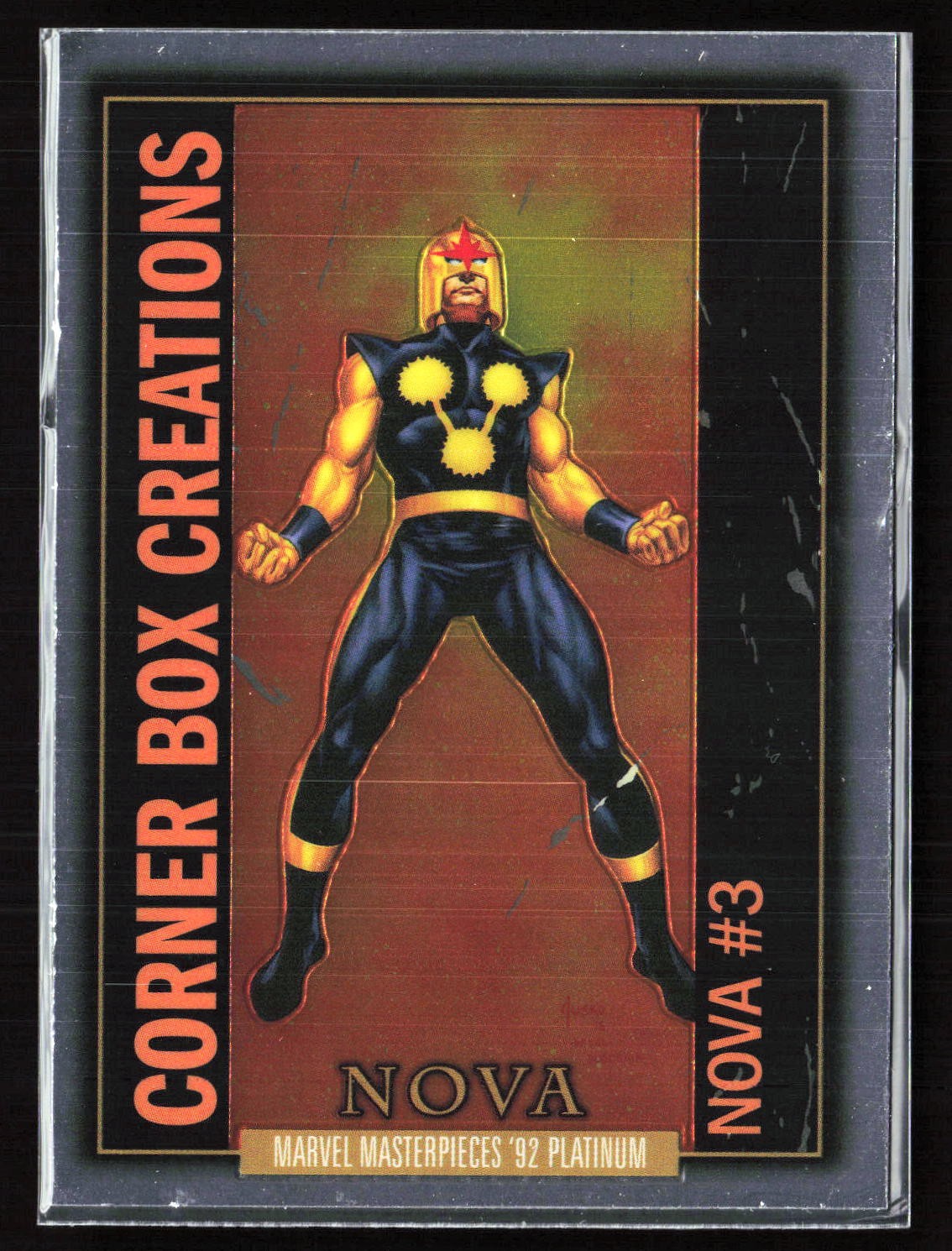 Nova Corner Box Creations #CB-6 2024 Upper Deck Marvel Masterpieces '92 Platinum