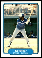Ed Miller 1982 Fleer #441 Atlanta Braves MLB READ FREE SHIP