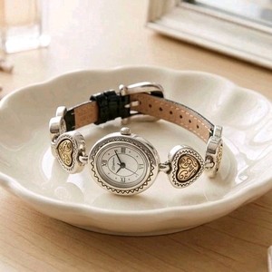 Brighton Two-Tone Gold and Silver Crystal Heart Accent Women\'s Watch Brighton Silver-Gold Pretty Tough Two Tone Heart Watch Band  main image 2
