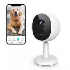 WUUK 4MP/2.5K Überwachungskamera Innen mit Magnetfuß, Babyphone... 