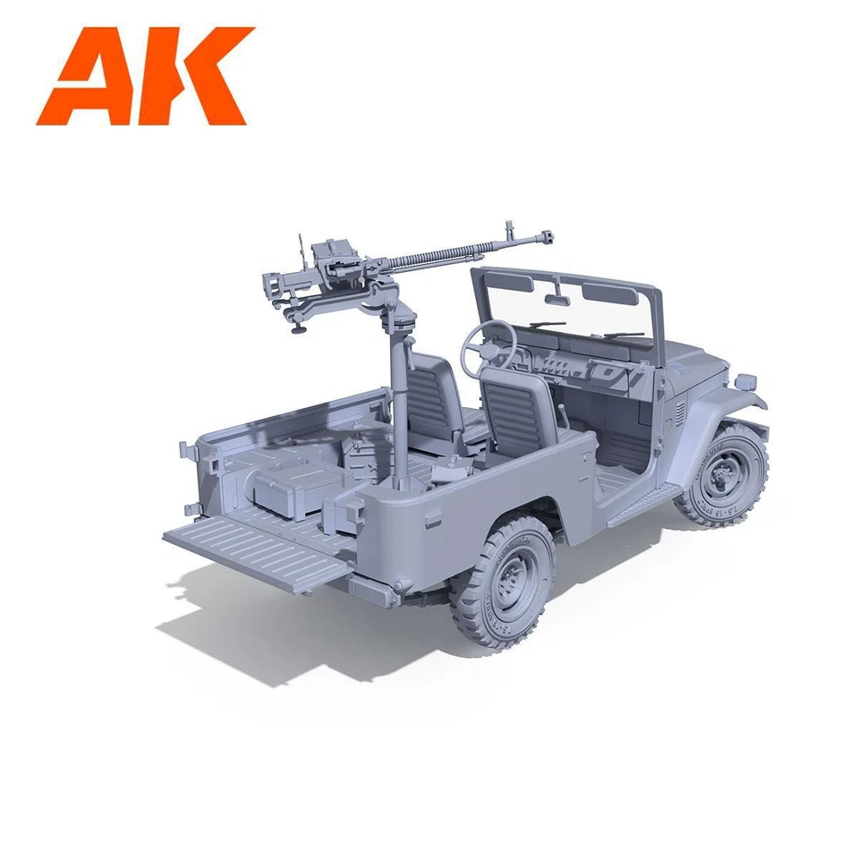 AK INTERACTIVE 1/35 FJ43 PICKUP WITH DSHKM - Immagine 4 di 4