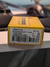 New Bussmann Fusetron FRN-R-25 FRNR25 Amp 250 Volt Dual Element Fuse Lot Of 10