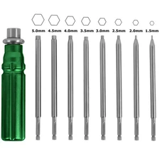Multi Functional Orthopedic Bone Screwdriver Set With Coupling Handle Green