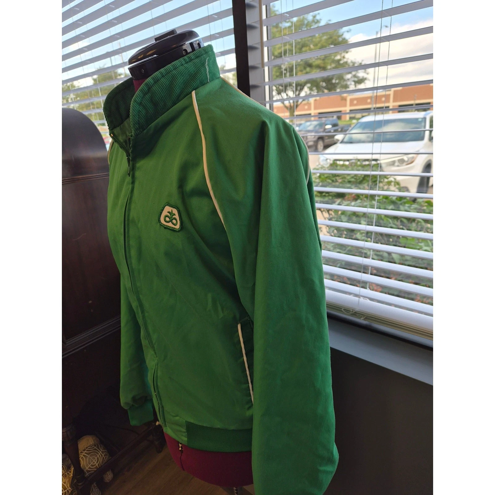 Vintage Swingster Pioneer Seed Green Bomber Jacket M USA - product detail image 5