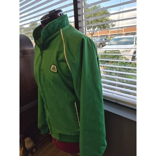 Vintage Swingster Pioneer Seed Green Bomber Jacket M USA image 5