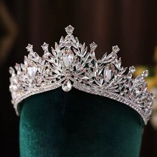 Swarovski crystal Bride Wedding Crown tiara