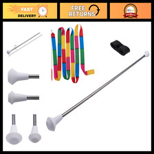 Twirling Marching Baton 28" Stainless Steel Mini Shaft with Rubberized Ends Ri