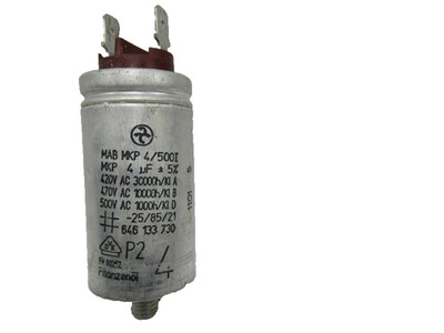 Kondensator für Privileg AEG  MAB MKP 4/500I  MKP 4uF,  646133730 , EN 60252