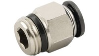 Adapter Gwintowany Prosty Gwint – Rura, 20 BaróW RS Components