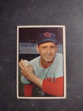 1953 Bowman Color #106 Ken Raffensberger Cincinnati Reds Decent Centering Mk