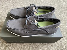 Image of TIMBERLAND ATLANTIS BREAK BOAT SHOES SIZE 8UK GREY NUBUCK NEW