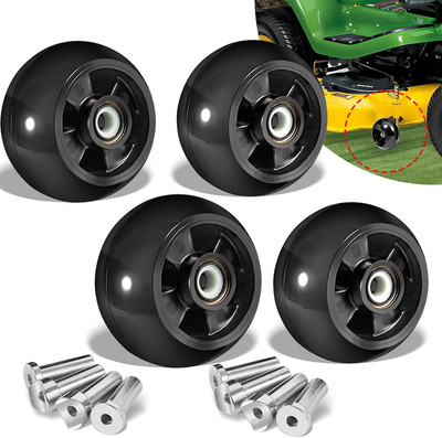 4X AM125172 Mower Deck Wheel Kit For John Deere 48'' 54'' 60'' 72'' Deck Lawn Mowers