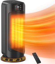 1500W Oscillating Space Heaters Efficient Heating with LED Display 1-24H Timer