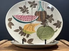 Vtg Red Wing Pottery "Tampico" 10 3/4" Dinner Plates MCM - set of 2