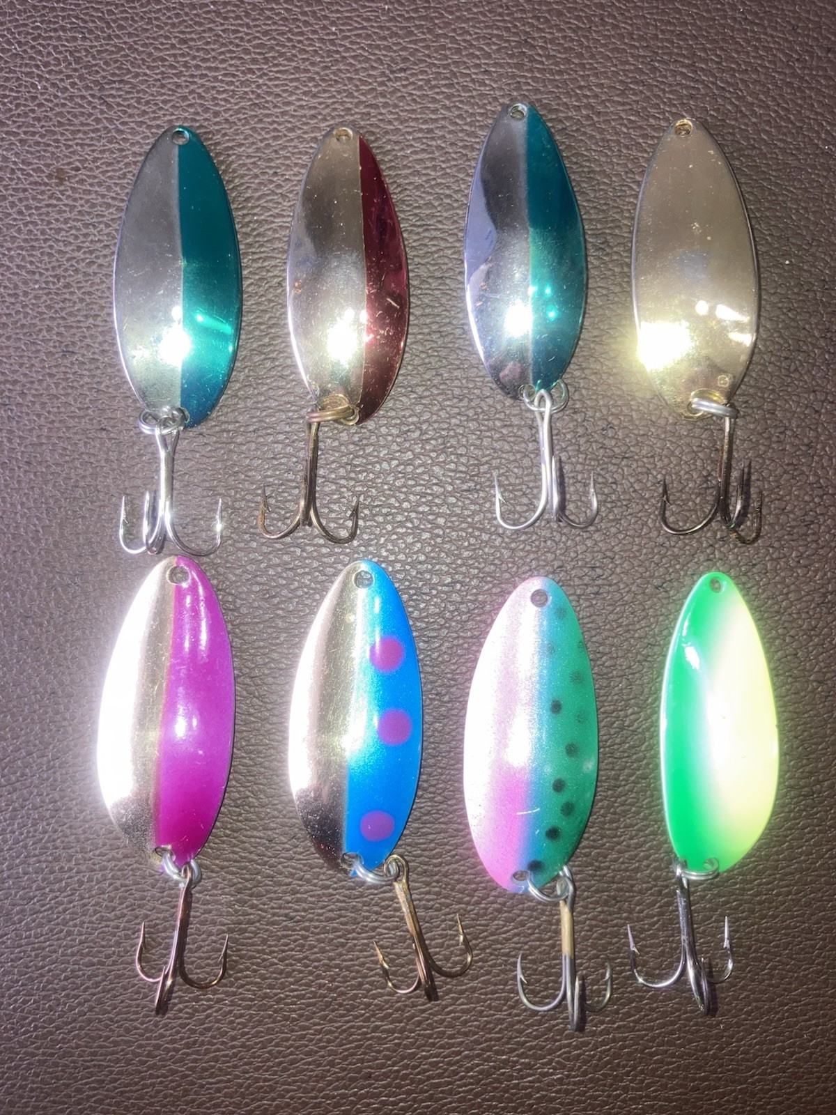 Little Cleo Casting Spoons Lot of 8 Fishing Lures 2/5 oz. Pre-Owned  #96 - Image 3