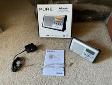 Pure Move Portable DAB/FM Radio Silver/Black with Box, Type G Plug
