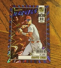 2025 Donruss Baseball - Masyn Winn - #3 Diamond Marvels Blue Xplosion 42/49