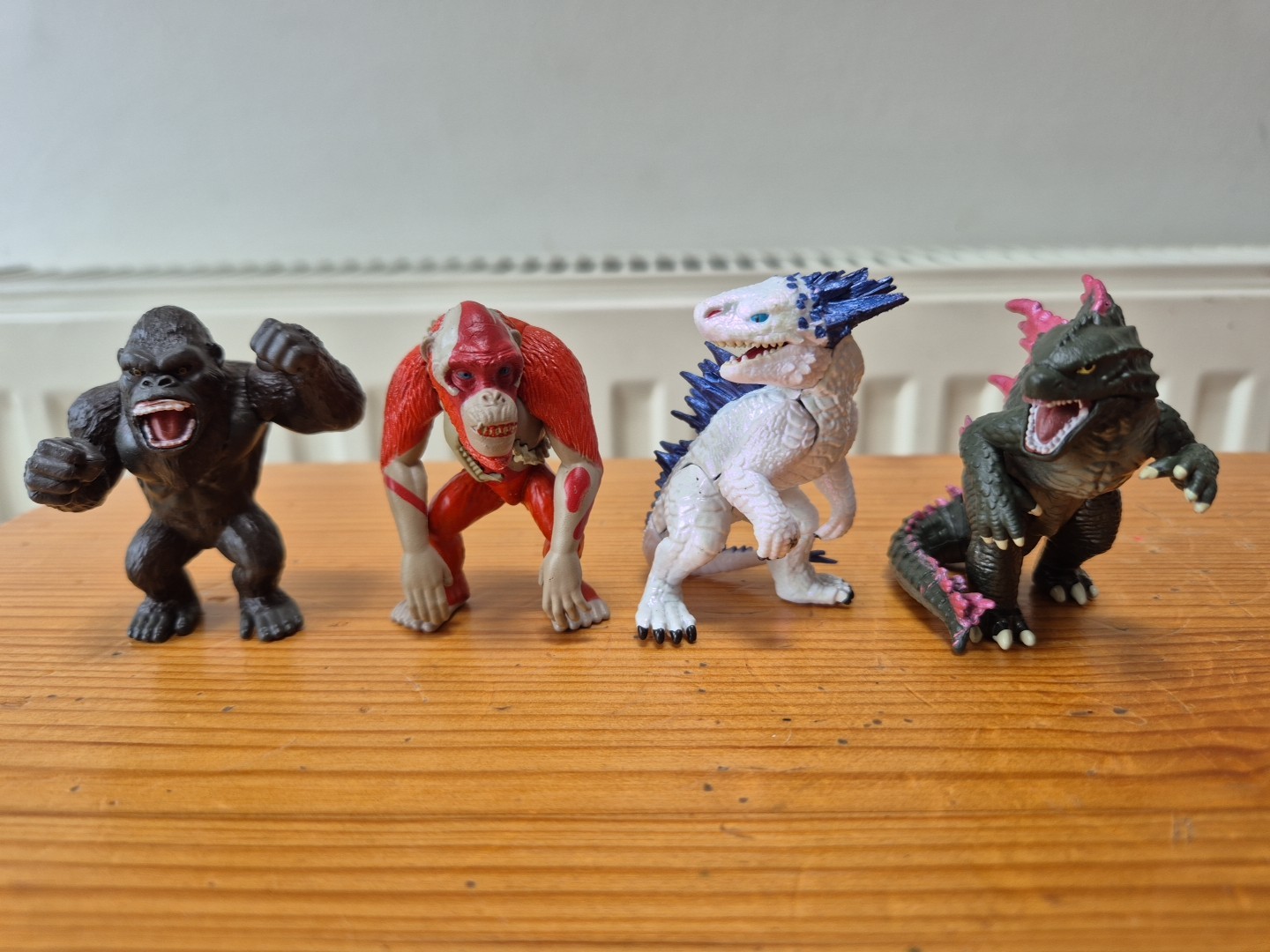 Jada 2.25' METALFIGS Godzilla X Kong 4 Pack Godzilla, Kong, Skar King & Shimo