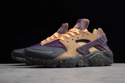 Nike Air Huarache Run Premium Anthracite/Pro Purple/Elemental Gold 9.5
