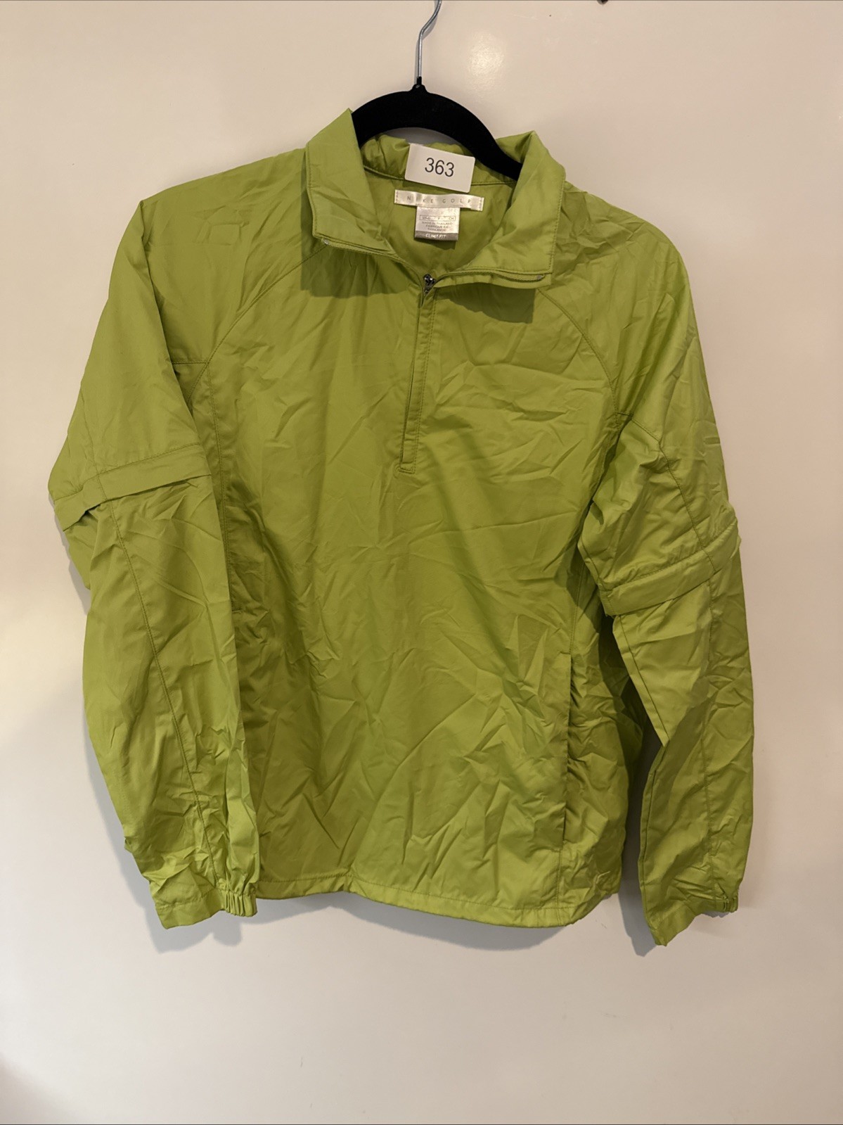 SACAI X NIKE Giacca a vento Nike Golf donna piccola (4 6) clima fit verde cappotto tasche zip