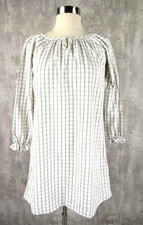 NWT Petite Plume Girls Regent Tattersall Delphine Nightgown Size 10