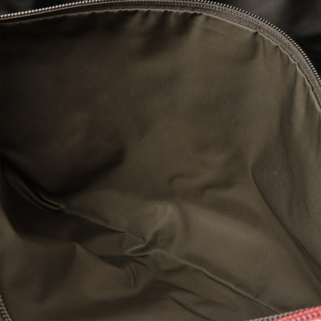 Gucci GG Canvas Leather Tote Bag Large Khaki Red Used Shoulder Bag thumbnail 8