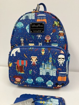NWT Loungefly Disney Resort Parks Park Icons Attractions Mini