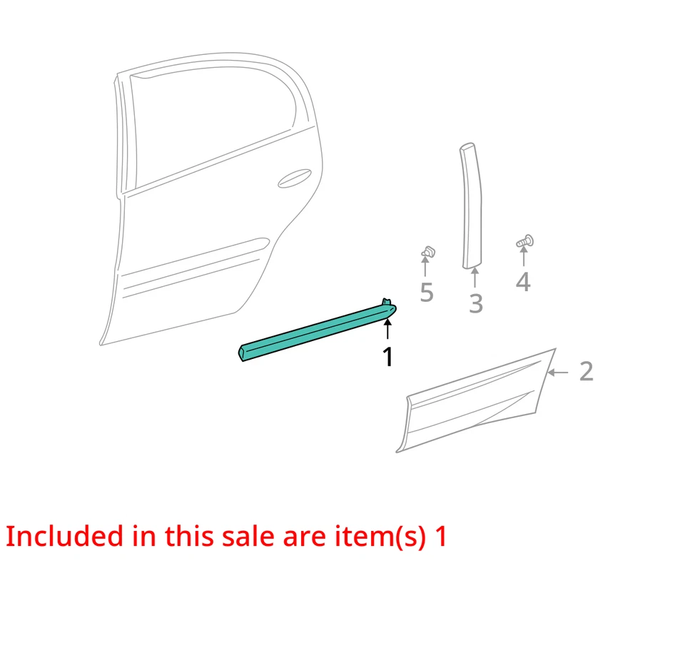 SE ADAPTA A PONTIAC BONNEVILLE 2000-2005 MOLDURA ASM RR S/D CTR - R 12483103 - NUEVO OEM Foto 2 de 3