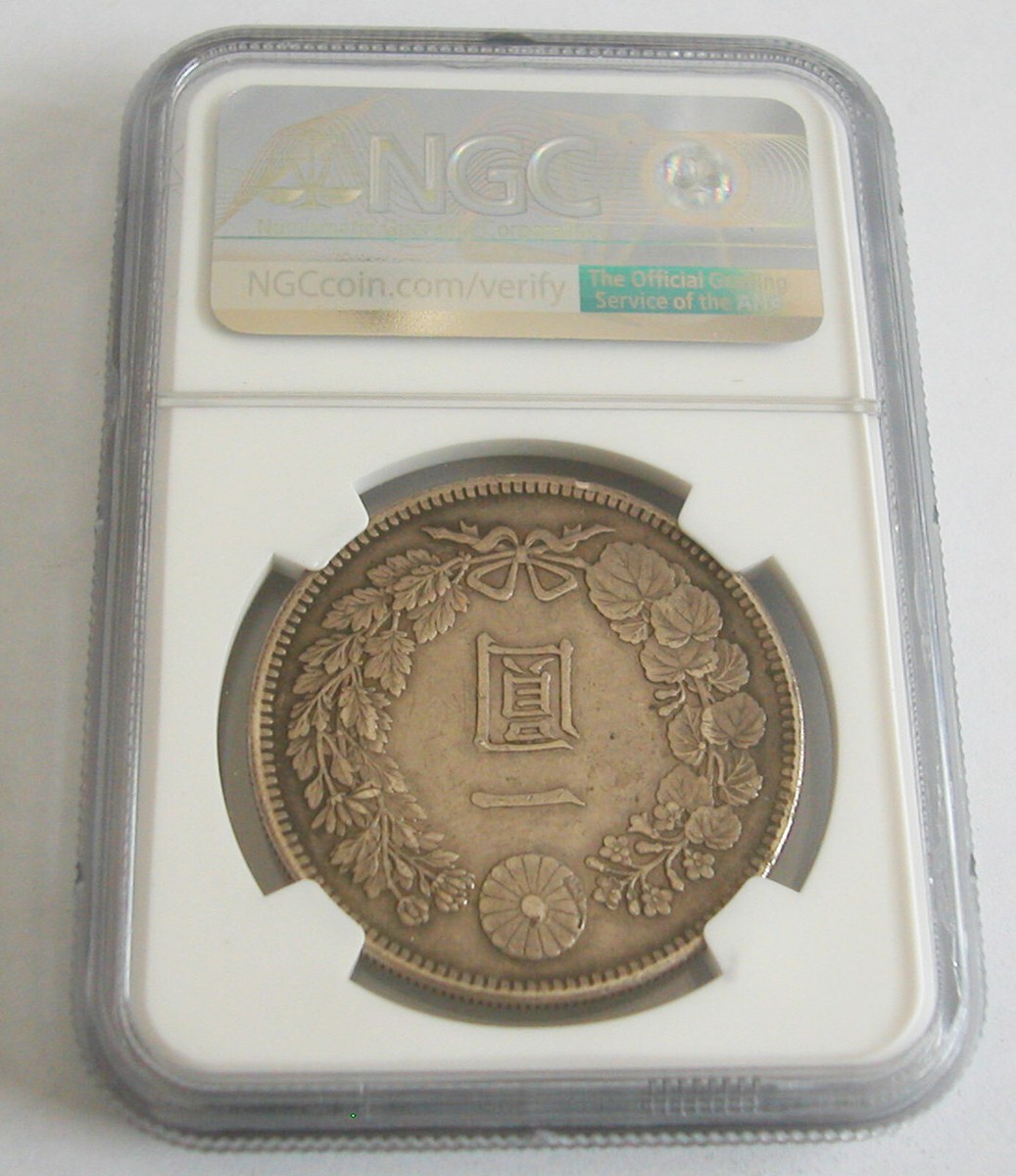 いずみニーズ Japan-Silver Yen M 38 (1905) -NGC -AU Details-Obv- Scratched,Rim
