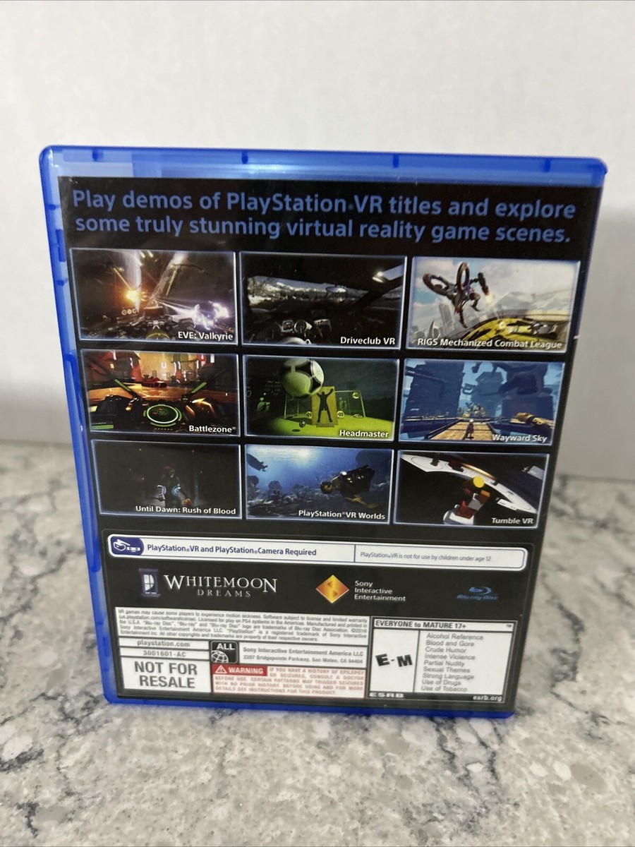 PS4 Playstation VR PSVR Playstation VR Demo Disc case