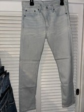 Levis 510 Jeans Mens 31x30 Blue Skinny Fit Light Wash Denim Brand New