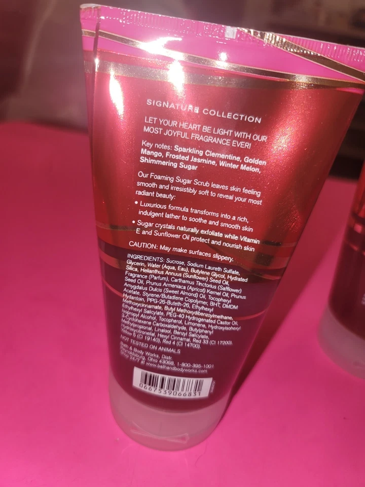 Bath & Body Works Rare Be Joyful Foaming Body Scrub 8oz Lot Of 2  - Image 3 of 3