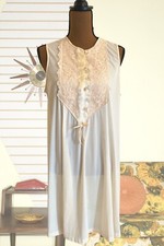 Vintage 70s Lingerie Sheer Blush Pink Slip and Robe Set, Size Small