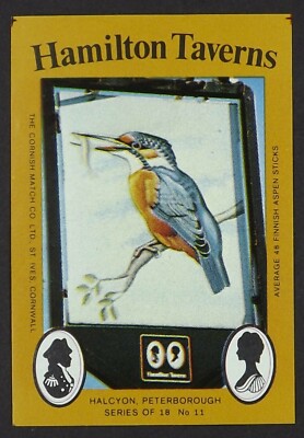 Matchbox Label Hamilton Taverns Pub Halcyon Peterborough MH191