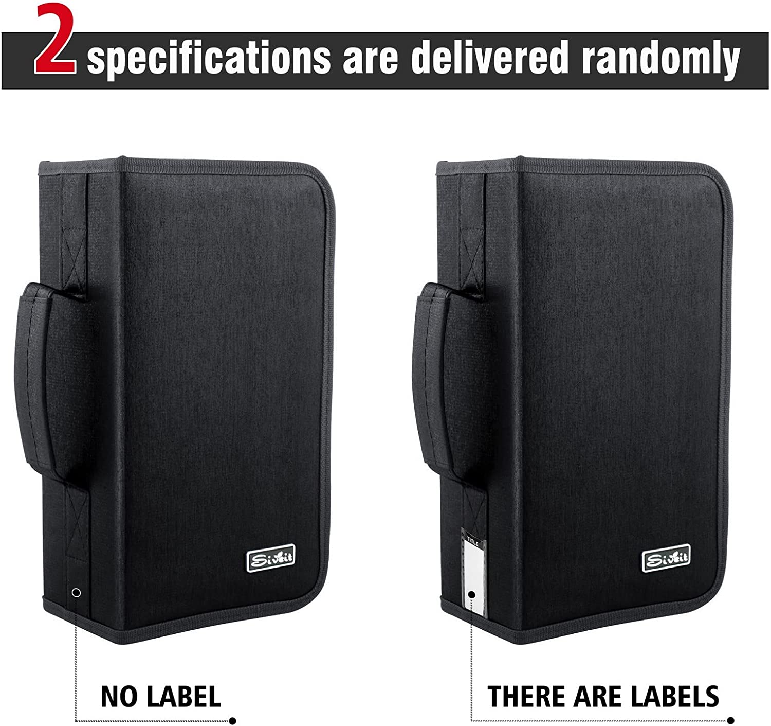 DVD Case, 128 Capacity CD/DVD Case Wallet Binder Storage Holder Booklet